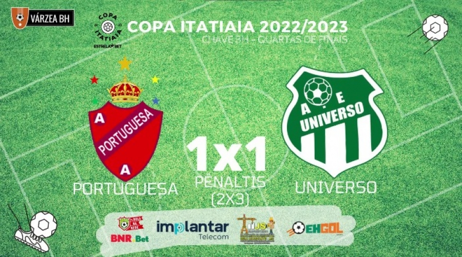 Direto do ZAPZAP - 61°Copa Itatiaia 2022/2023: Portuguesa 1x1 Universo (Pênaltis: Portuguesa 2x3 Universo)