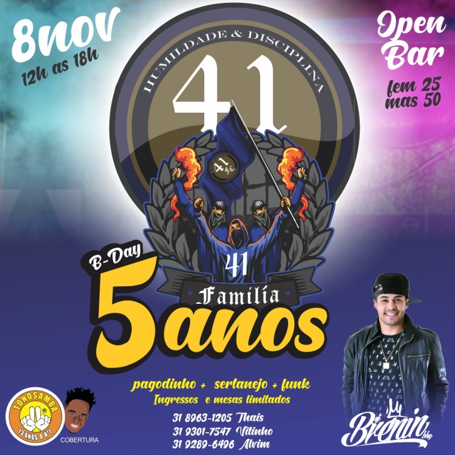 (Meu time FC) 41 F.C (BH) OPEN BAR