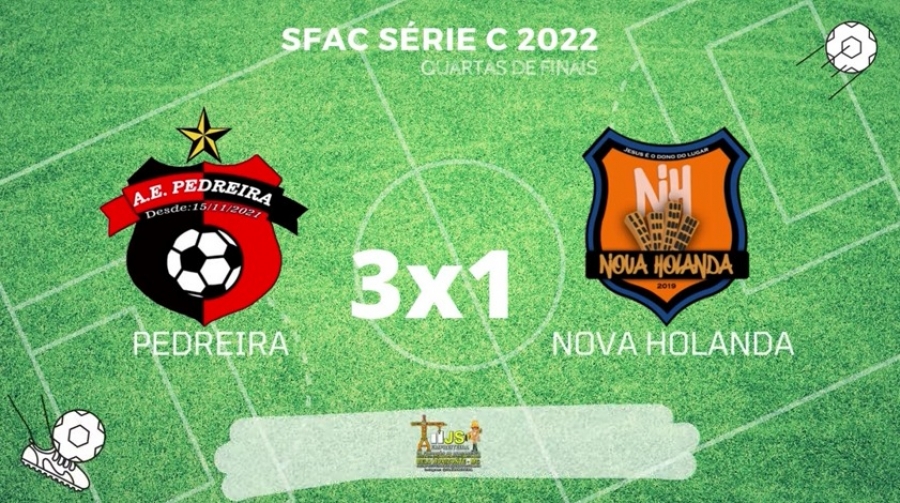 C.R. Direto do ZAPZAP -  SFAC Série C 2022: Pedreira 3x1 Nova Holanda