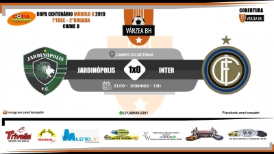 C.R. Direto do ZAPZAP - Copa Centenário Módulo C 2019: Jardinópolis 1x0 Inter