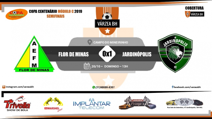 C.R. Direto do ZAPZAP - Copa Centenário Módulo C 2019: Flor de Minas 0x1 Jardinópolis