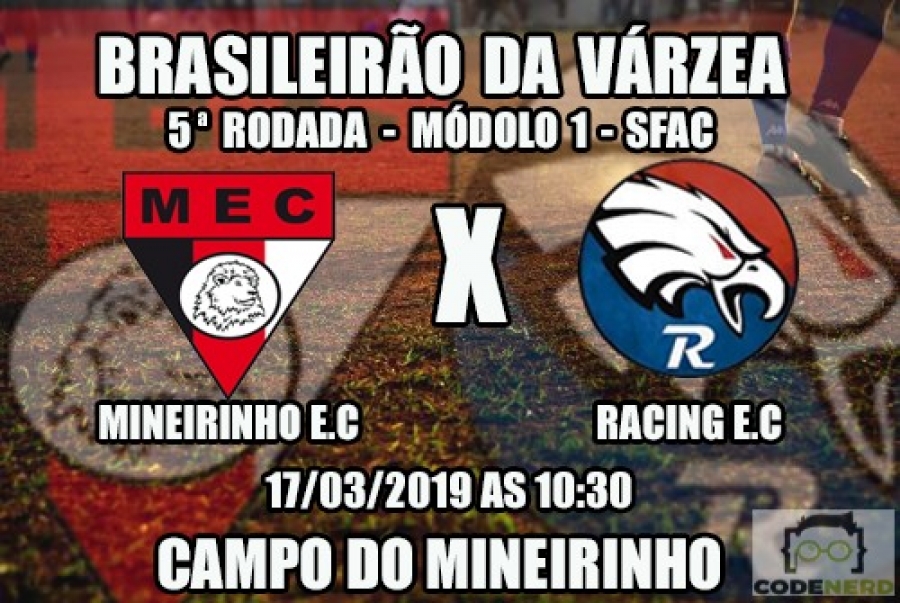 (MEU TIME FC) Racing (BH) na SERIE A BH 2019!
