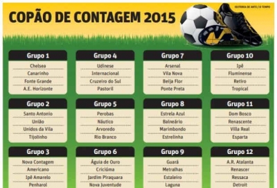 Liga de Contagem divulga o chaveamento do 2º Copão