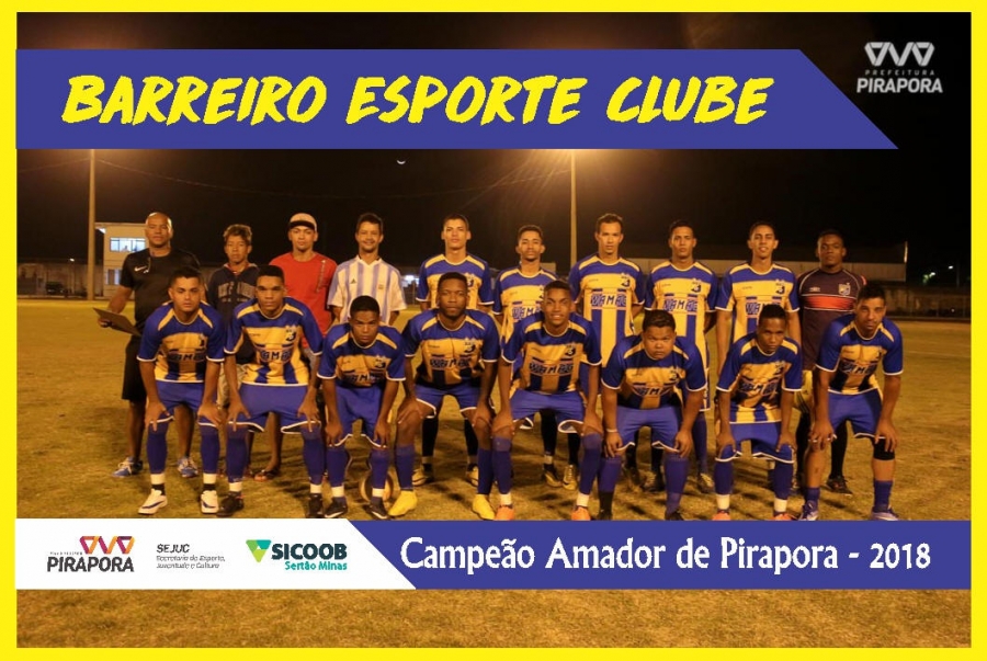(MEU TIME FC) Barreiro EC (Pirapora-MG) campeão!