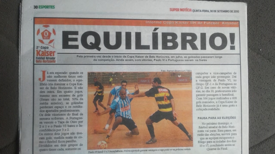 C.R. Direto do ZAPZAP - PAULO VI, na COPA KAISER 2010