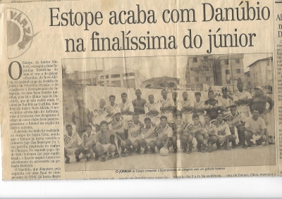 C.R. Direto do ZAPZAP: Estope Campeão SUB20 anos 90!