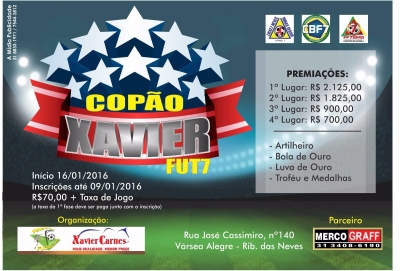 Copão XAVIER FUT7 - Informações!