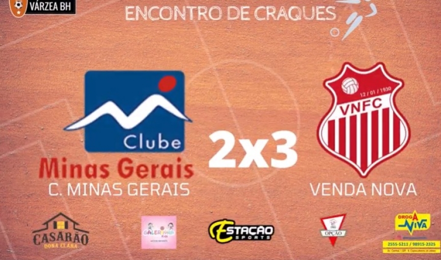 C.R. Direto do ZAPZAP -  Amistoso Sênior: Minas Gerais 2x3 Venda Nova