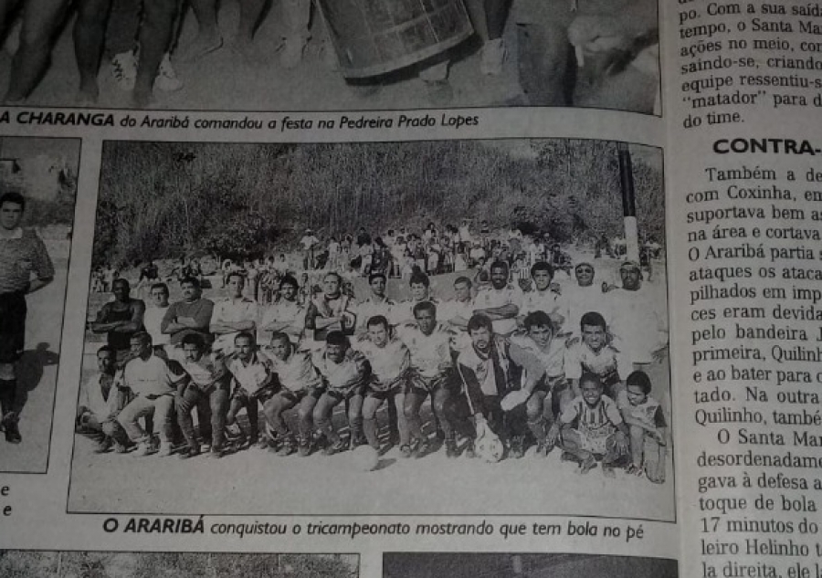 C.R. Direto do ZAPZAP - Araribá tricampeão Sênior direto do DT